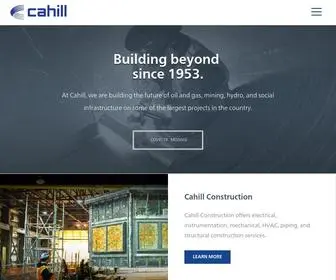 Cahill.ca(Mechanical, Piping, Electrical & Instrumentation) Screenshot