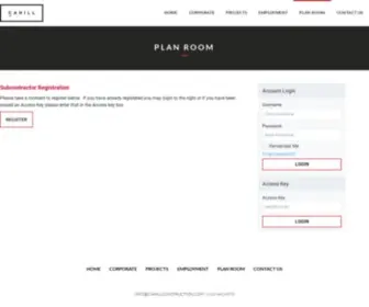 Cahillplanroom.com(Cahill Construction) Screenshot