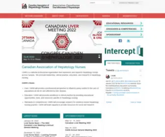 Cahn.ca(Canadian Association of Hepatology Nurses) Screenshot