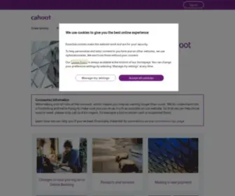 Cahoot.co.uk(cahoot) Screenshot