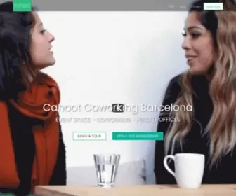 Cahootcoworking.com(Cahoot Coworking Barcelona) Screenshot