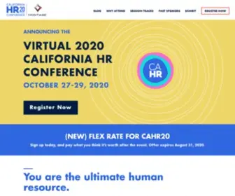 Cahrconference.org(The California HR Conference) Screenshot