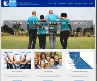Cahro.org(California Association of Human Relations Organizations) Screenshot