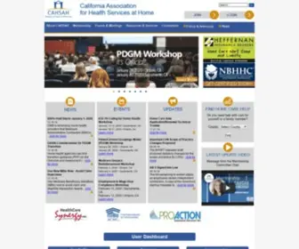 Cahsah.org(California Association for Health Services at Home) Screenshot
