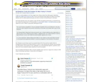 Cahsrblog.com(California High Speed Rail Blog) Screenshot