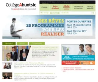 Cahuntsic.ca(Collège) Screenshot