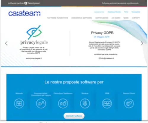 Caiateam.it(Software Gestionali per Studi ed Aziende) Screenshot