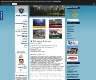Caiauronzo.it(CAI sezione di Auronzo) Screenshot