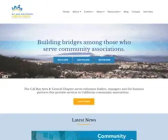 Caibaycen.com(Bay Area & Central Chapter of Community Associations Institute) Screenshot