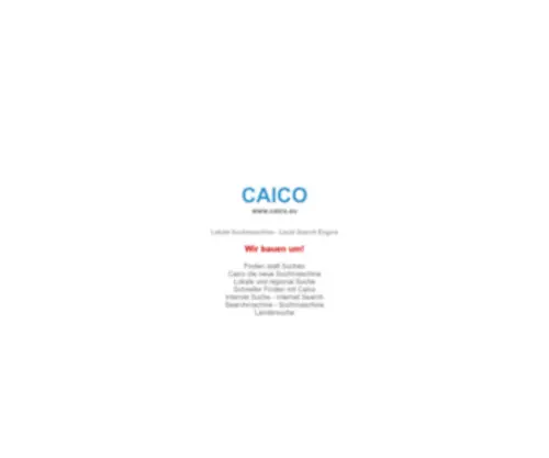 Caico.eu(Suchen & Finden) Screenshot