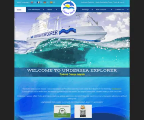 Caicostours.com(Turks & Caicos Islands) Screenshot