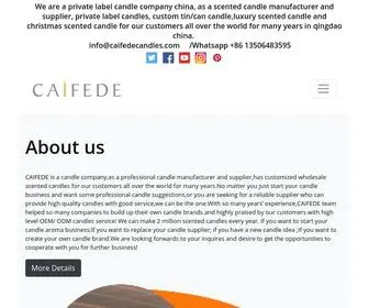 Caifedecandles.com(Candle manufacturers) Screenshot