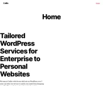 Caillio.com(Wordpress Design and Development Service Agency) Screenshot