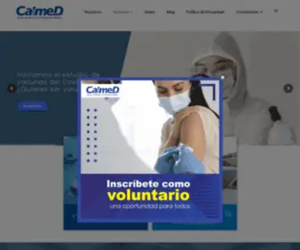 Caimed.com(Investigación Clínica en Latinoamérica y Estados Unidos) Screenshot