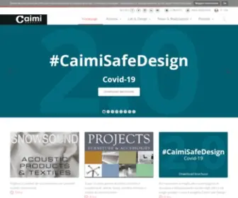 Caimi.com(Acoustic Products & Interiors Solutions) Screenshot