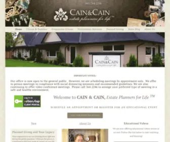 Cainandcainlaw.com(Cain & Cain Law) Screenshot