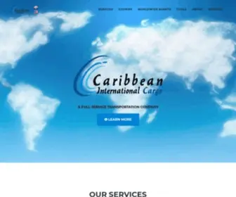 Cainca.com(Caribbean International Cargo) Screenshot