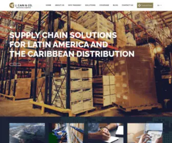 Cainco.com(Supply Chain Services in Panama and Latin America) Screenshot