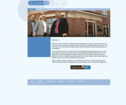 Caindavid.com(Cain David) Screenshot