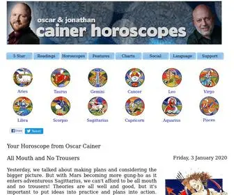 Cainer.com(Horoscope for Today) Screenshot