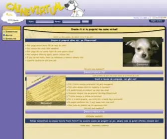 Cainevirtual.ro(Creste-ti si tu propriul tau caine virtual) Screenshot