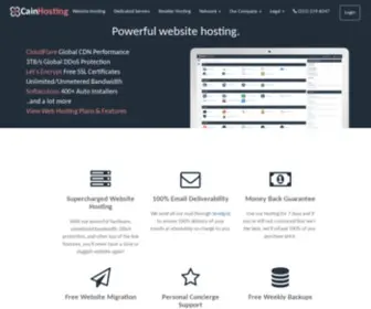 Cainhosting.com(DDoS Protected Website Hosting & Dedicated Servers) Screenshot