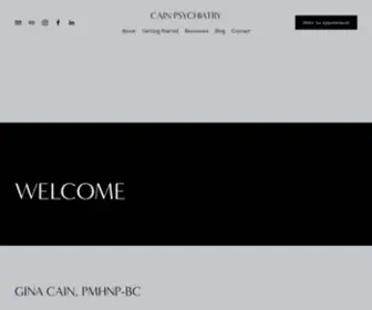 Cainpsych.com(Cain Psychiatry) Screenshot