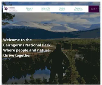 Cairngorms.co.uk(Cairngorms National Park Authority) Screenshot