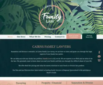 Cairnsfamilylawgroup.com.au(Cairns Family Lawyers) Screenshot