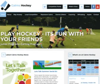 Cairnshockey.com.au(Cairns Hockey Association) Screenshot