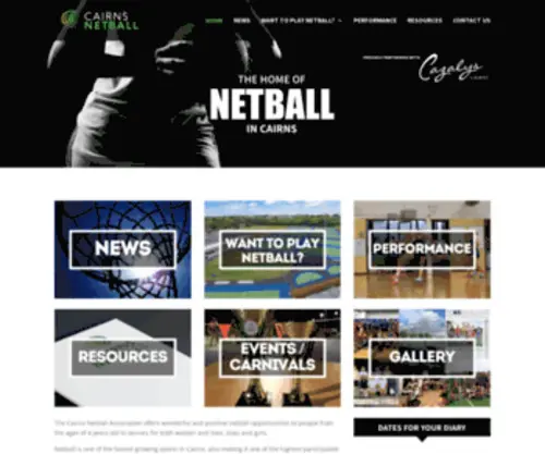 Cairnsnetball.net.au(Cairns Netball Association) Screenshot