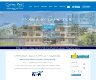 Cairnsreef.com.au(Cairns Accommodation) Screenshot