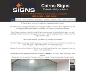 Cairnssigns.com(Cairns Signs) Screenshot