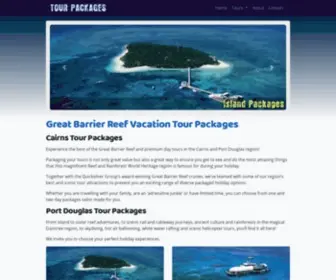 Cairnstourpackages.com.au(Great Barrier Reef Vacation Tour Packages) Screenshot