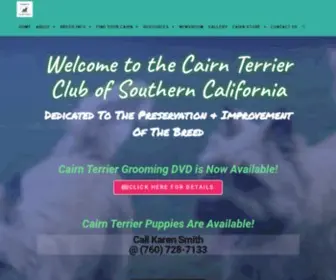 Cairnterrier.net(We are Southern California’s only AKC) Screenshot