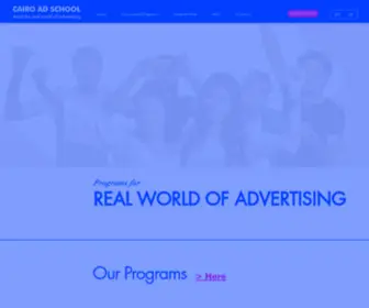 Cairoadschool.com(Courses & Diplomas in Advertising) Screenshot