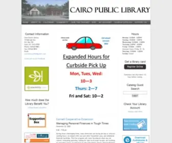 Cairolibrary.org(Cairo Public Library) Screenshot