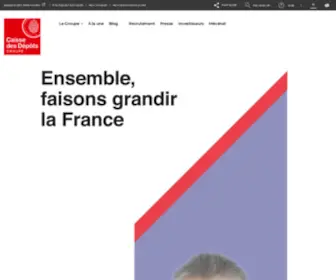 Caissedesdepots.fr(Groupe Caisse des Dépôts) Screenshot