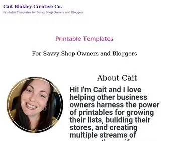 Caitblakleycreative.com(Cait Blakley Creative Co) Screenshot