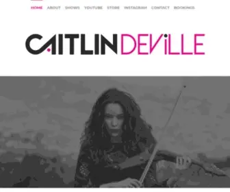Caitlindeville.com(Electric Violinist) Screenshot