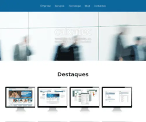 Caixatec.pt(Caixatec, tecnologias de comunicação) Screenshot