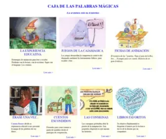 Cajamagica.net(Caja de las Palabras Mágicas) Screenshot