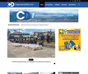 Cajamarcaaldia.com(Cajamarca al dia) Screenshot