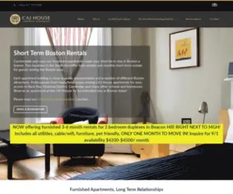 CajHouse.com(Boston Short Term Apartment Rentals) Screenshot