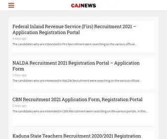 CajNews.com.ng(Cajnews Nigeria) Screenshot