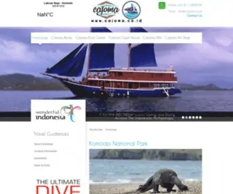 Cajoma.co.id(Luxury Sailing and Diving Across The Indonesian Archipelago) Screenshot