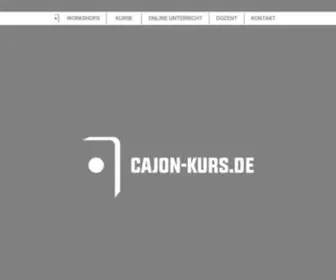 Cajon-Kurs.de(Cajon Workshops) Screenshot