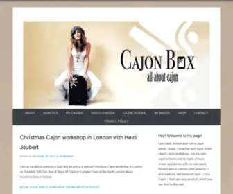 Cajonbox.com(Cajon Box) Screenshot