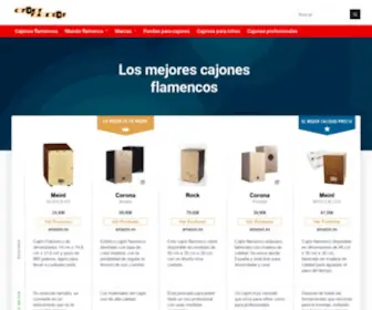 Cajonesflamencos.net(Los mejores cajones flamencos) Screenshot