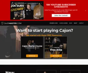 Cajonmaster.com(Cajon Master) Screenshot